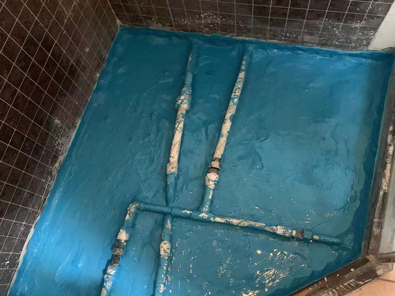 浴室地面防水贴砖装修