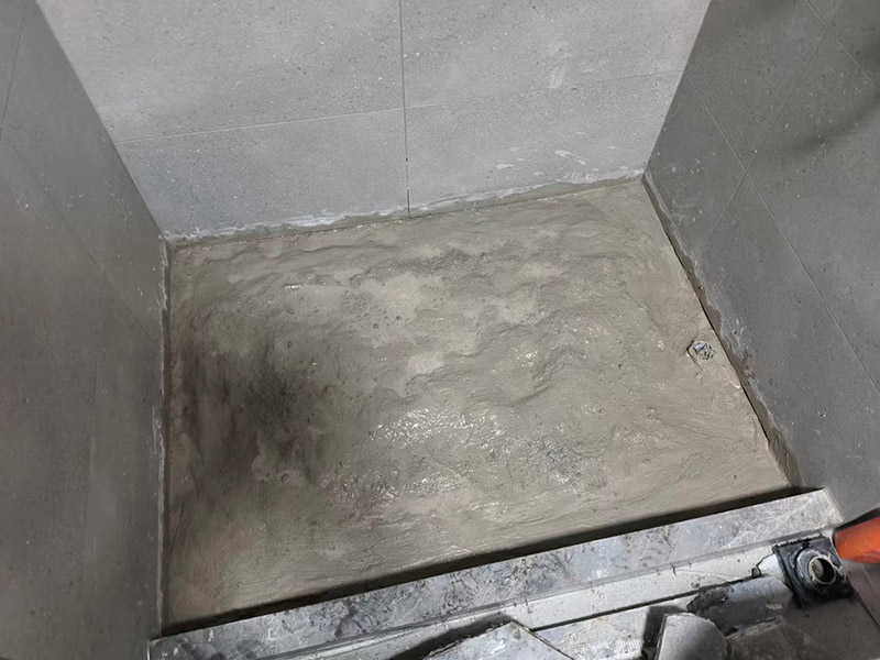 淋浴区防水贴砖案例