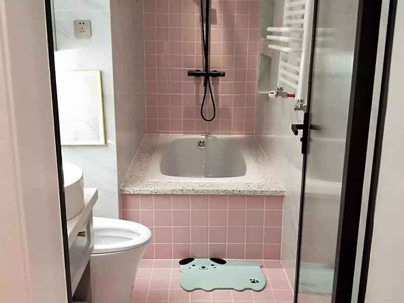 江门江海河南浴室墙砖装修-墙面贴砖